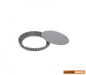 FORMA TORTA MA REDONDA BAIXA CANELADA COM FUNDO FALSO 16,5 CM
